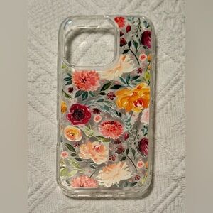 Phone case - Iphone 16 pro magsafe -new -unused. Perfect condition. Floral clear